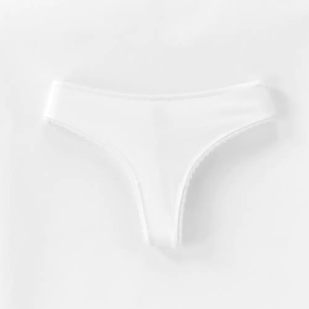 Cotton Lace Low WaistThongs