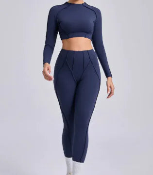Crop Top Slim Fit Workout Outfit