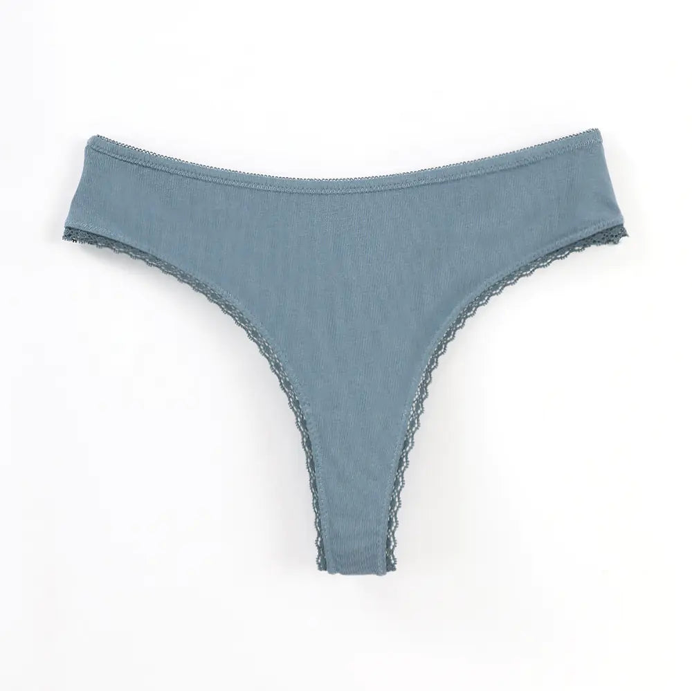 Cotton Lace Low WaistThongs