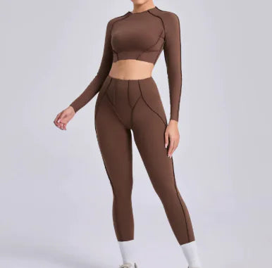 Crop Top Slim Fit Workout Outfit