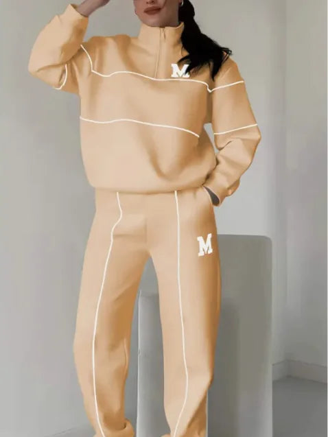 Womens 2 Piece Hoodless Pullover Sweatshirt & Sweatpants